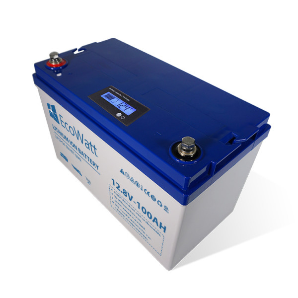 EcoWatt 100Ah 12V LiFePO4 Lithium Batterie Mit Integriertem BMS